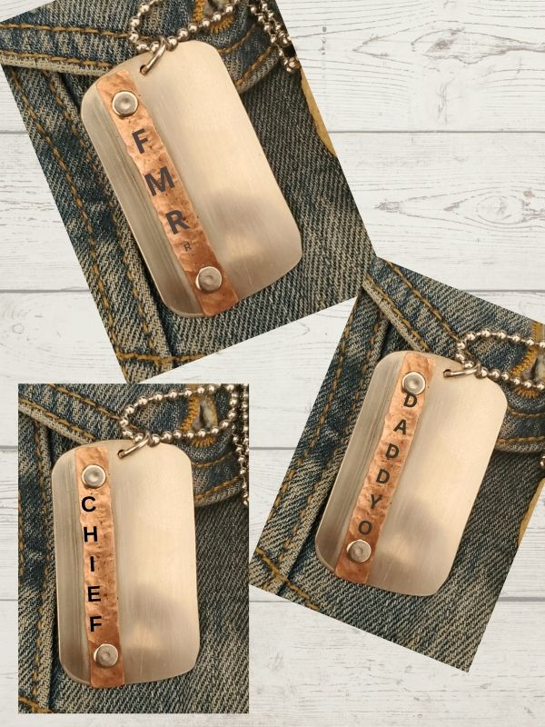 men's dog tag personalizing ideas and images